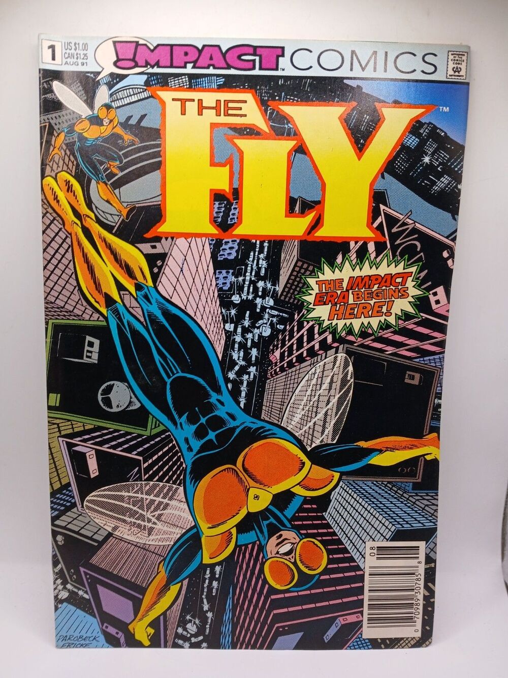 The Fly #1 Impact Comics Comic Book 1991 - DC Universe Tom Artis - Excellent Con